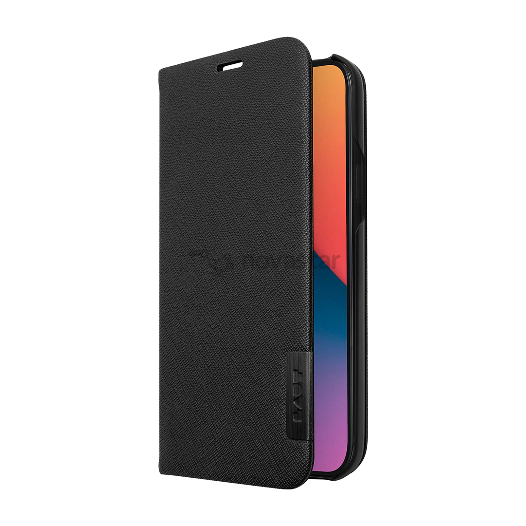 Dėklas LAUT PRESTIGE iPhone 12 mini, Juodas