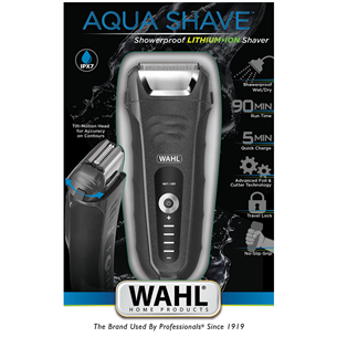 Wahl Aqua Shave, Wet & Dry, черный - Бритва