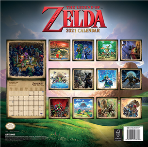 Kalendorius The Legend of Zelda 2021