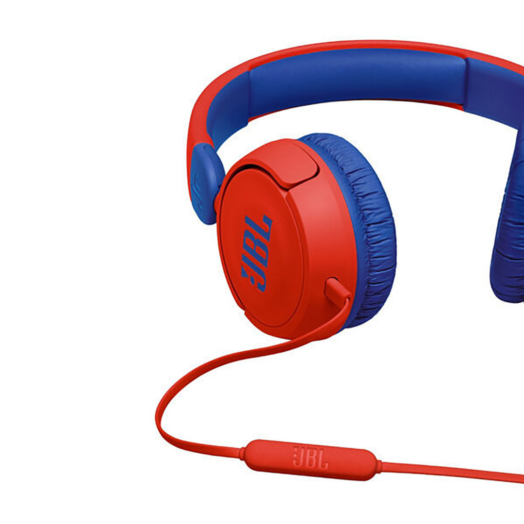 Vaikiškos ausinės JBL JR310, raudonos/mėlynos