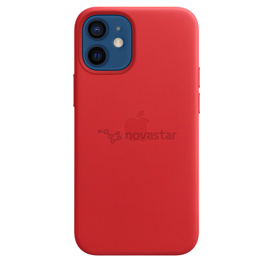 Dėklas Apple iPhone 12 mini MagSafe, Odinis, (PRODUCT)RED