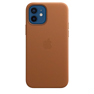 Dėklas Apple iPhone 12 / 12 Pro MagSafe, Odinis, Saddle Brown