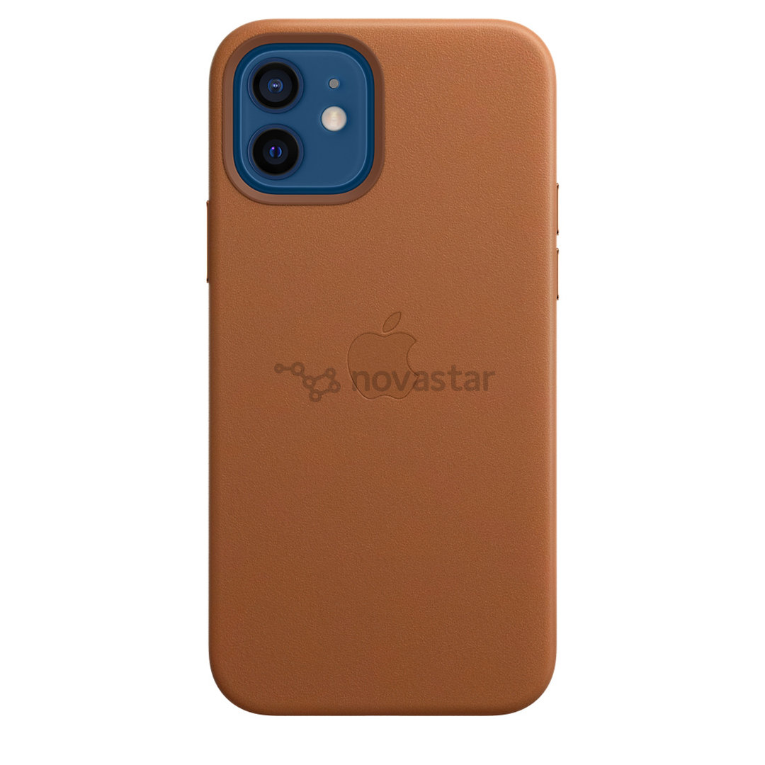 Dėklas Apple iPhone 12 / 12 Pro MagSafe, Odinis, Saddle Brown