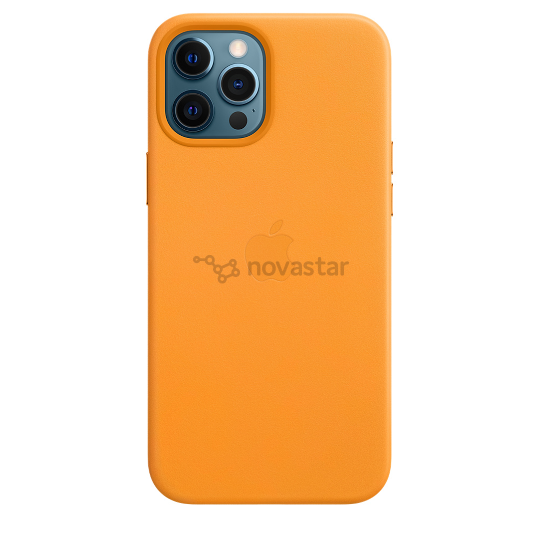 Dėkliukas Apple iPhone 12 Pro Max MagSafe, Odinis, California Poppy