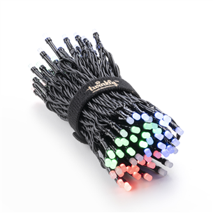 Twinkly 100 RGB LED String (Gen II), IP44, 8 m, black - Smart Christmas Lights