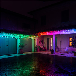 Twinkly Icicle Special Edition 190 RGB+W LEDs (Gen II), IP44, 8,5 m, skaidri - Išmanioji kalėdinė girlianda