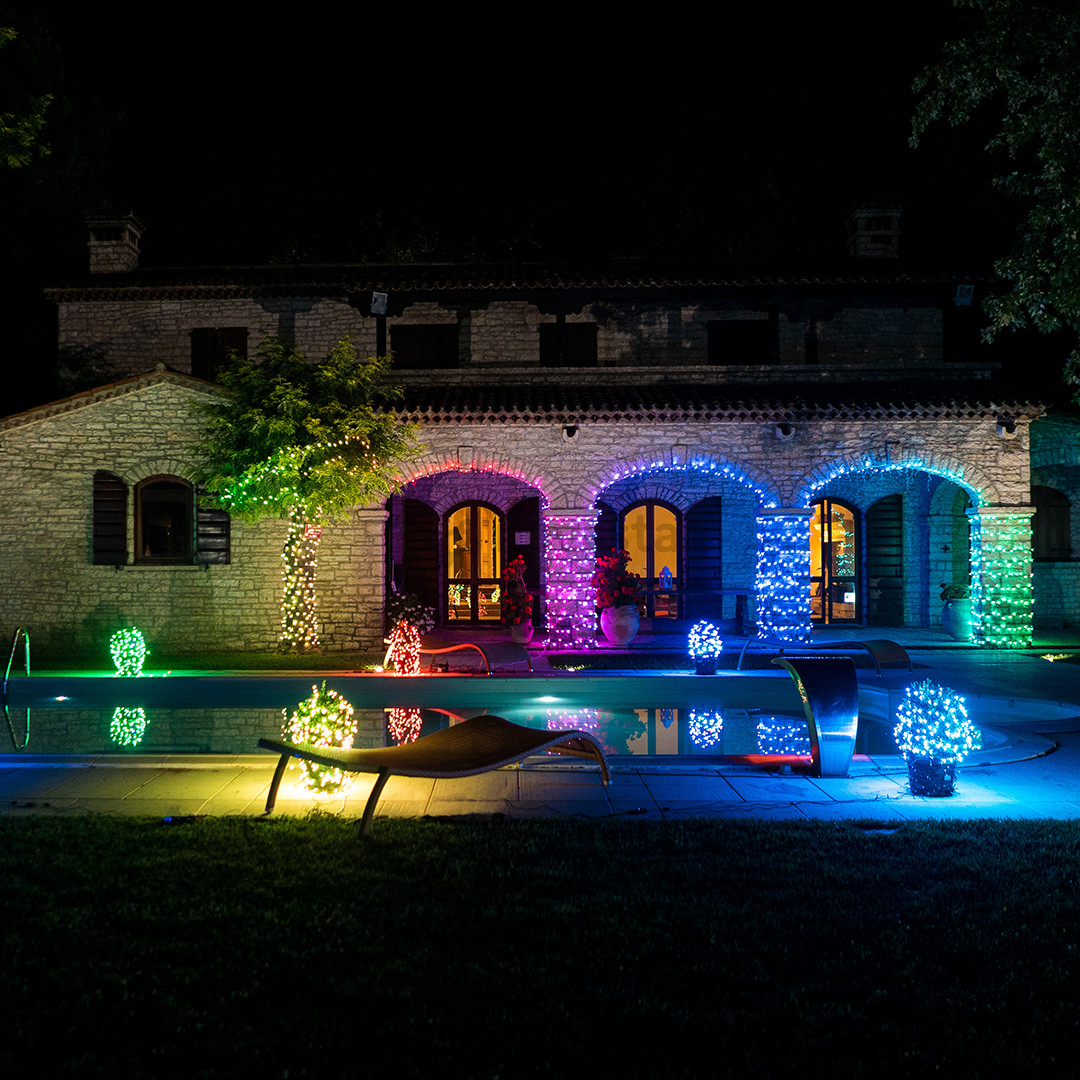 Twinkly Icicle Special Edition 190 RGB+W LEDs (Gen II), IP44, 8,5 m, skaidri - Išmanioji kalėdinė girlianda