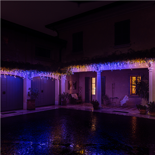 Twinkly Icicle Special Edition 190 RGB+W LEDs (Gen II), IP44, 8.5 m, transparent - Smart Christmas Lights