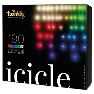 Twinkly Icicle Special Edition 190 RGB+W LEDs (Gen II) - Умная гирлянда TWI190SPP-TEU
