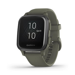 Išmanusis laikrodis Garmin Venu Sq Music, Black/Green