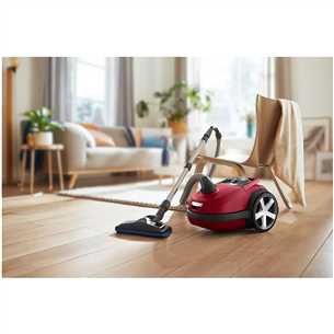 Philips Performer Silent, 750 W, red - Vacuum cleaner