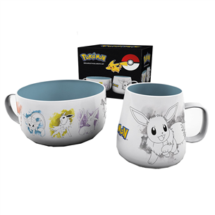 Puodelis ir dubenėlis Pokemon Eevee