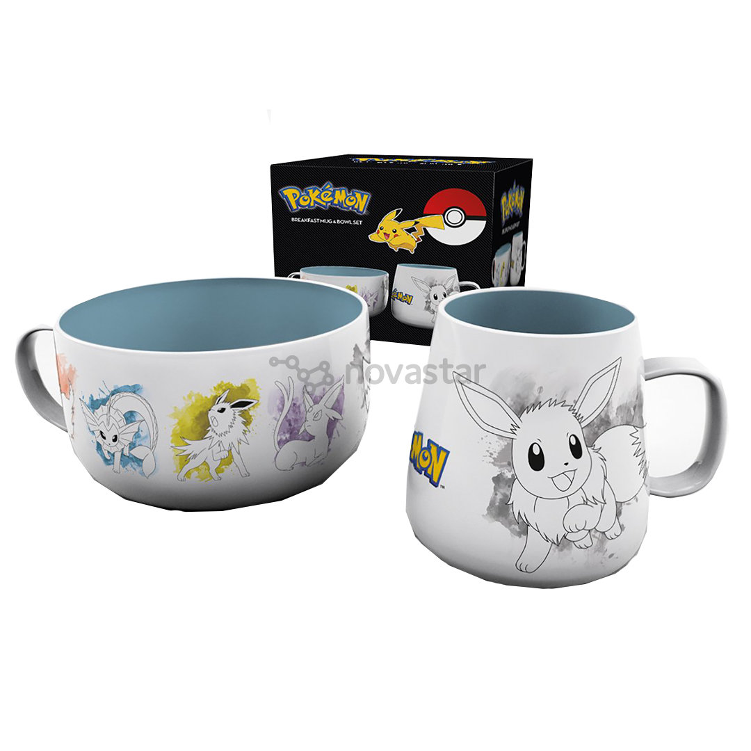 Puodelis ir dubenėlis Pokemon Eevee