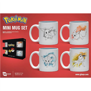 Puodeliai Pokemon Eevee, 4 vnt.