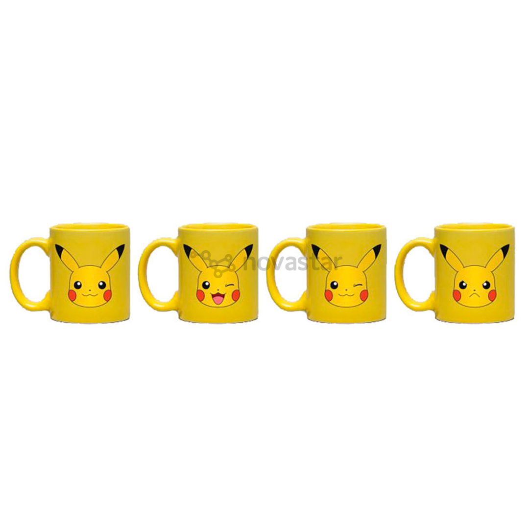 Puodeliai Pokemon Pikachu, 4 vnt.