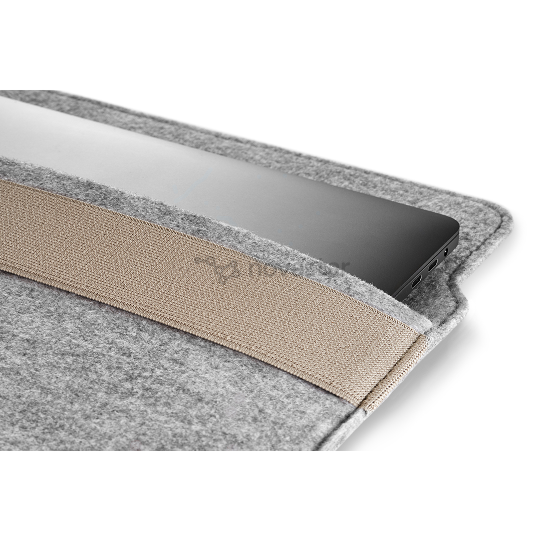 Nešiojamojo kompiuterio dėklas WOH MacBook 13", Light mocca