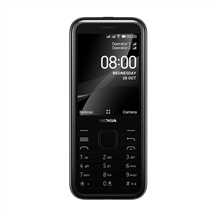 Nokia 8000 4G Dual SIM, Juodas