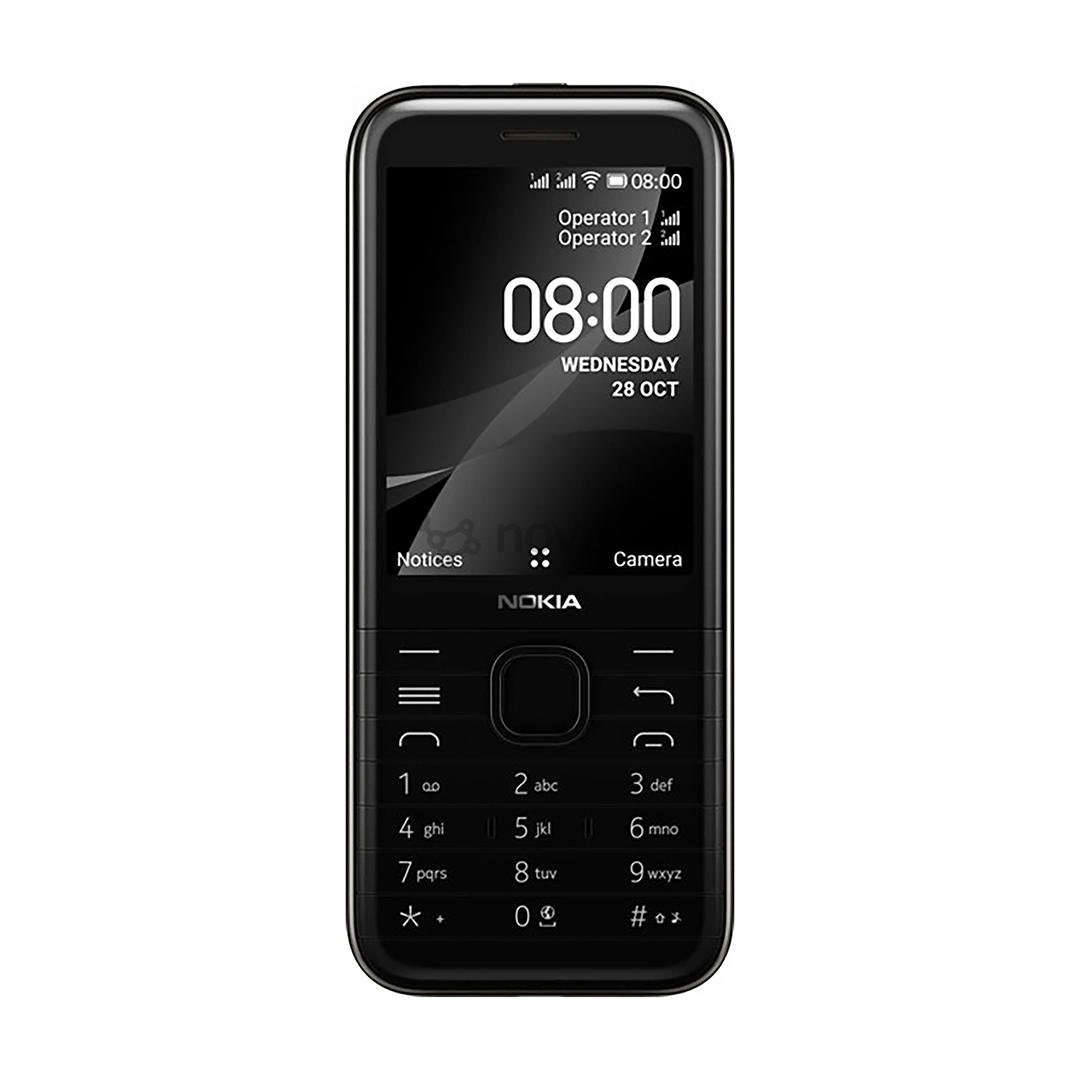 Nokia 8000 4G Dual SIM, Juodas