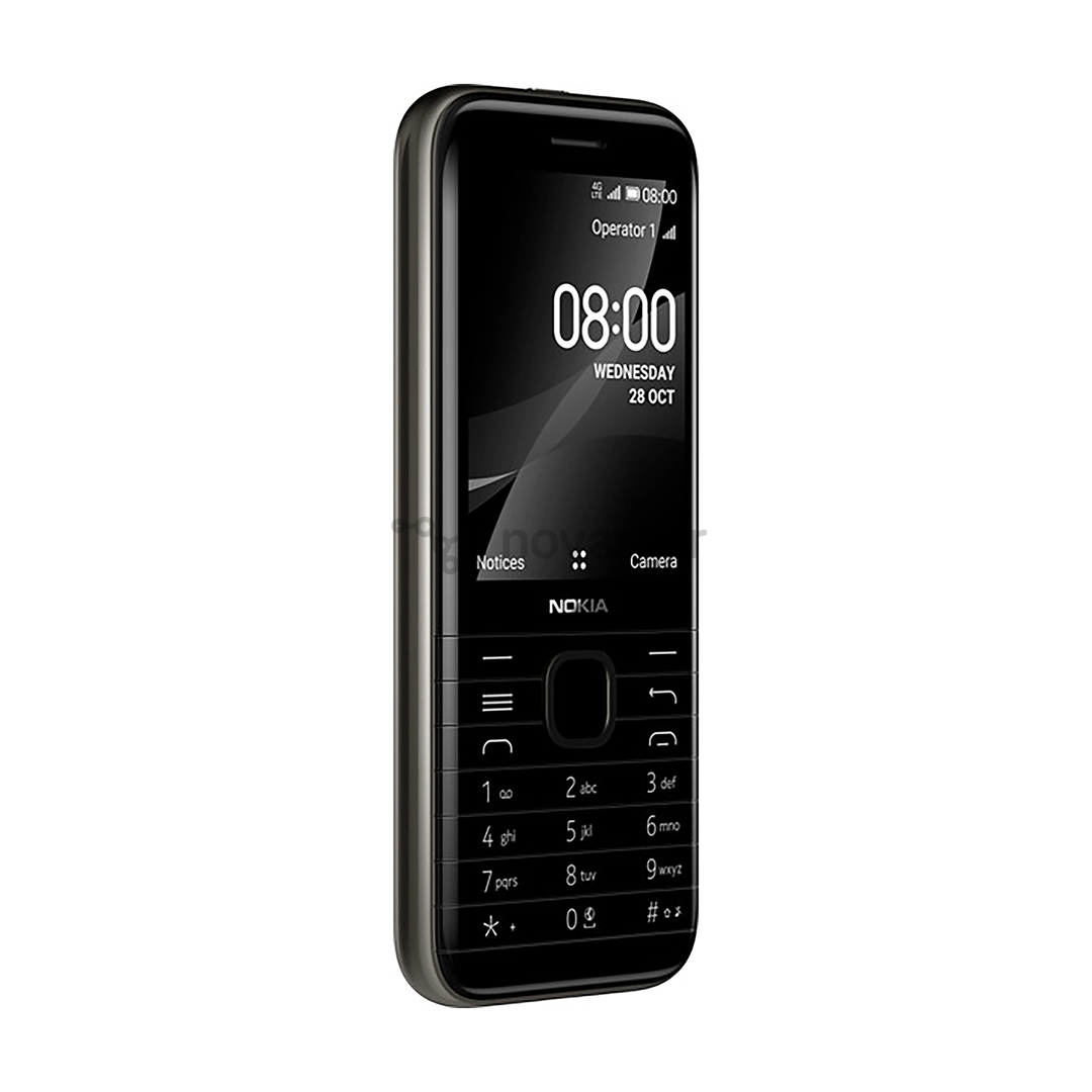 Nokia 8000 4G Dual SIM, Juodas