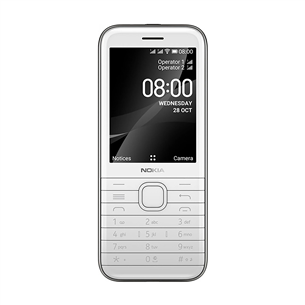 Nokia 8000 4G Dual SIM, Baltas