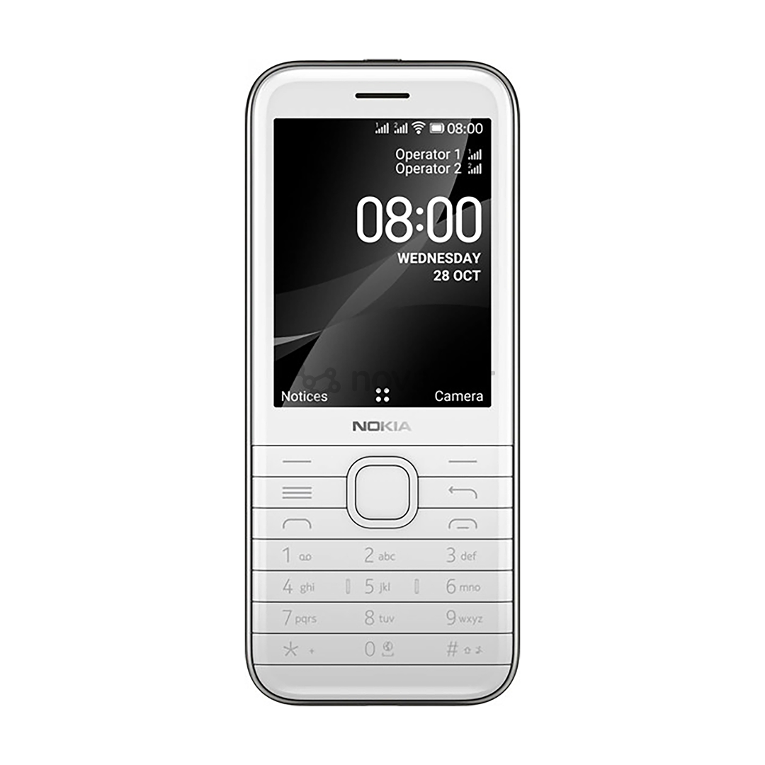 Nokia 8000 4G Dual SIM, Baltas