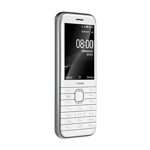Nokia 8000 4G Dual SIM, Baltas