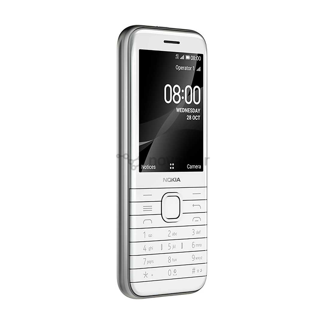 Nokia 8000 4G Dual SIM, Baltas