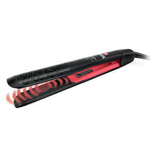 Valera Swiss'x PulseCare, 120-230 °C, red/black - Hair straightener