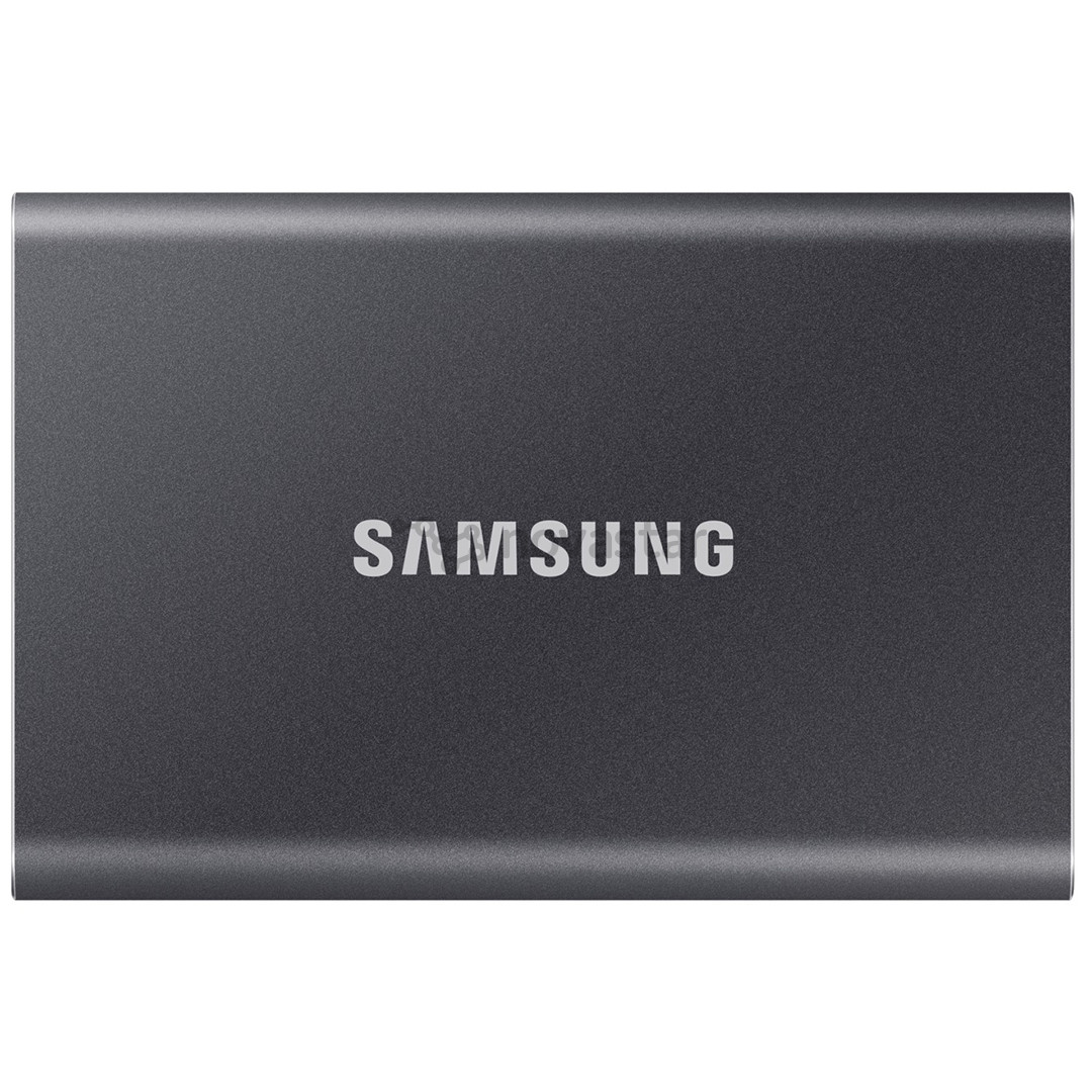 Samsung T7, 2 ТБ, USB 3.2, серый - Внешний накопитель SSD