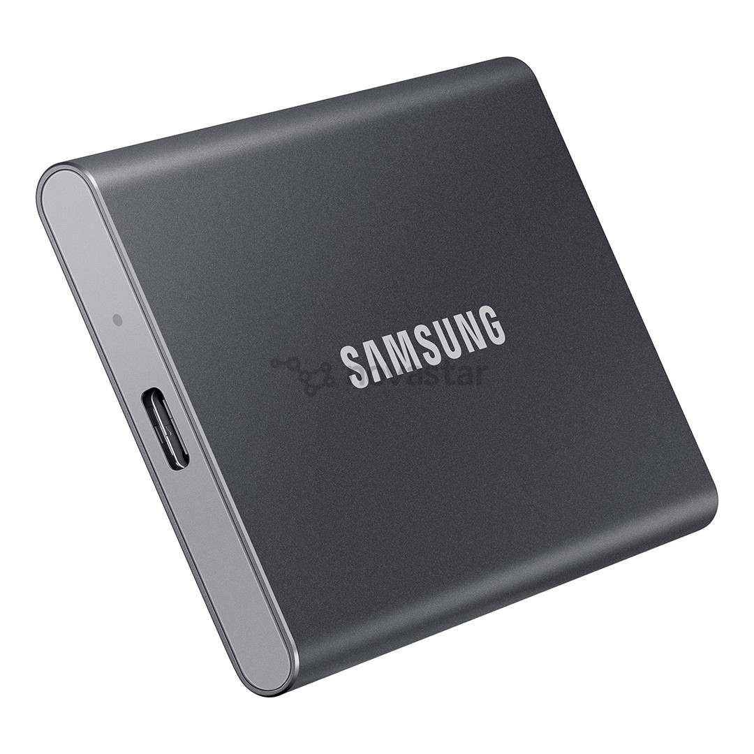 Samsung T7, 2 ТБ, USB 3.2, серый - Внешний накопитель SSD