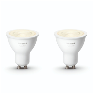 Lemputės Philips Hue, 2 x 5,2W, GU10, Balta