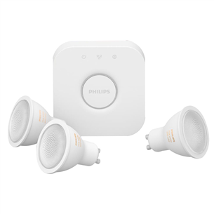 Rinkinys apšvietimui Philips Starter kit 3x GU10+ bridge, BT