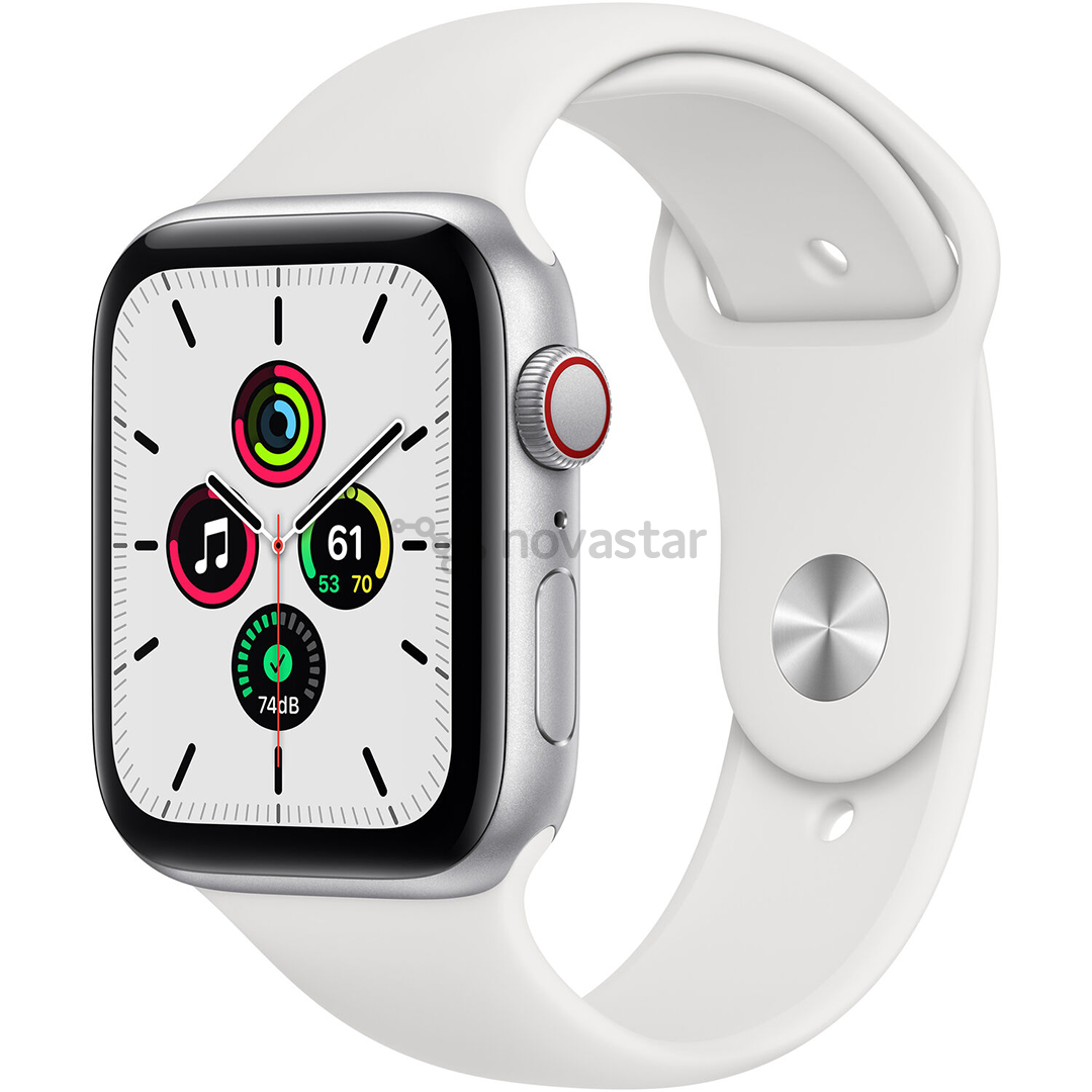 Išmanusis laikrodis Apple Watch SE, 44mm, LTE, silver/white