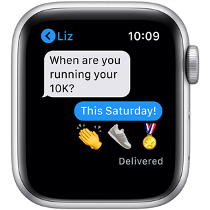 Išmanusis laikrodis Apple Watch SE, 44mm, LTE, Silver/Deep Navy loop