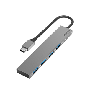 USB Hub 4 ports Hama USB-C 3.2 Ultra-Slim