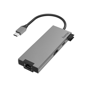Adapteris Hama USB-C -  2xUSB-A/USB-C/HDMI/LAN 00200109