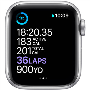 Išmanusis laikrodis Apple Watch 6 + LTE 40mm, Silver/White