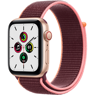 Išmanusis laikrodis Apple Watch SE, 44mm, LTE, gold/purple