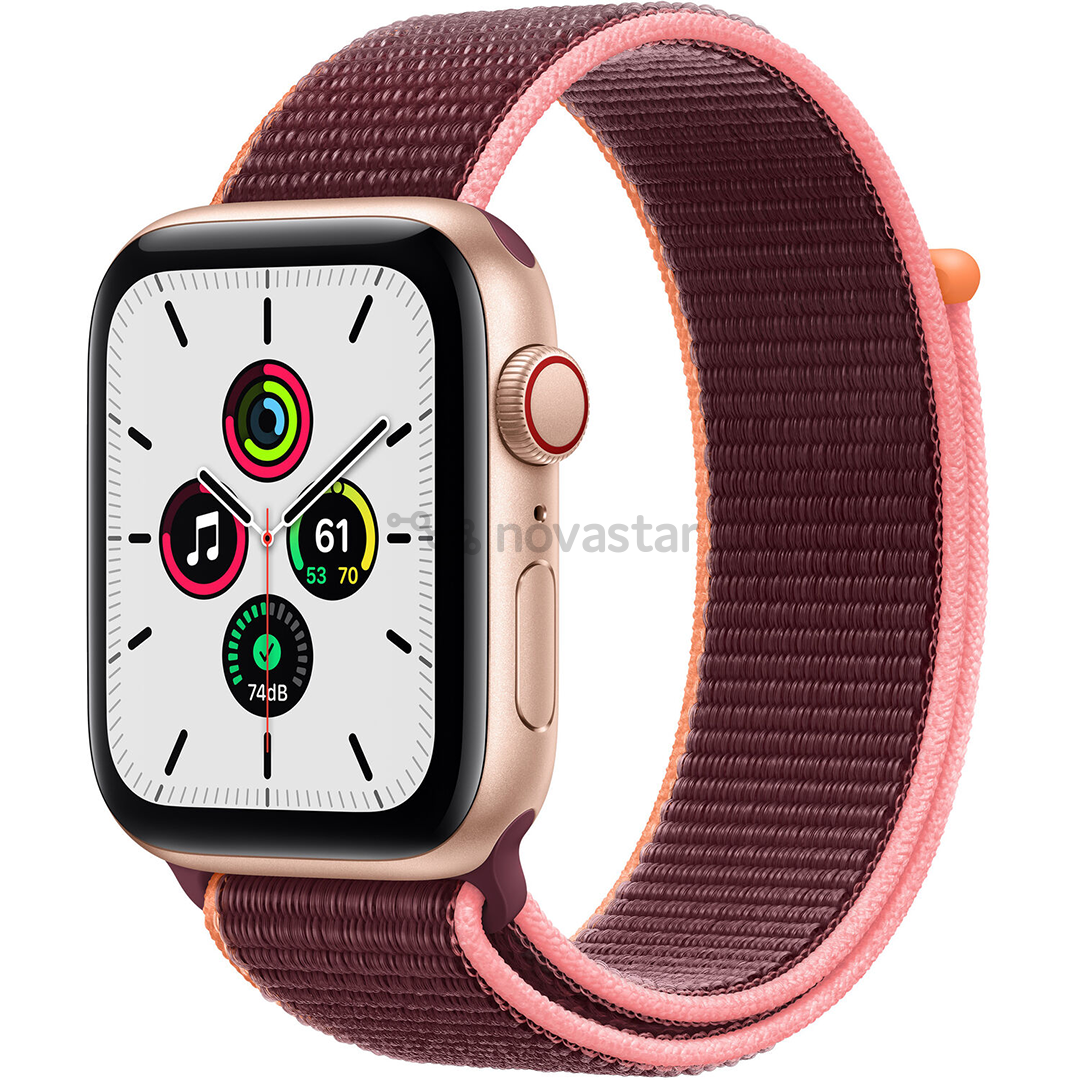Išmanusis laikrodis Apple Watch SE, 44mm, LTE, gold/purple