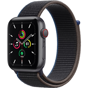 Išmanusis laikrodis Apple Watch SE, 44mm, LTE, space gray/charcoal