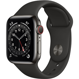Išmanusis laikrodis Apple Watch 6 + LTE 40mm, Space Gray/Black