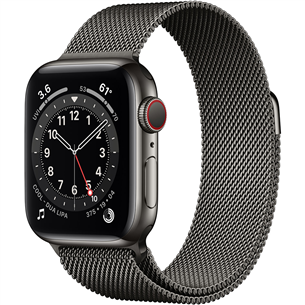 Išmanusis laikrodis Apple Watch 6 GPS + LTE, 40mm, Space Gray/Black