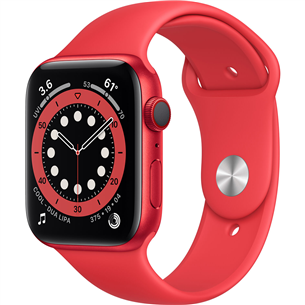 Išmanusis laikrodis Apple Watch 6 + LTE 44mm, Red/Red