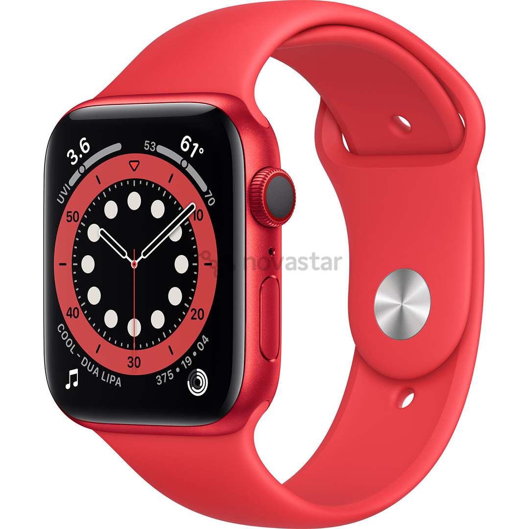 Išmanusis laikrodis Apple Watch 6 + LTE 44mm, Red/Red