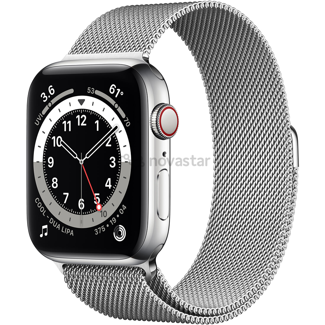 Išmanusis laikrodis Apple Watch 6 GPS + LTE, 44mm, Silver/Silver