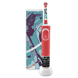 Braun Oral-B StarWars, 3+ y, travel case. red - Kids Toothbrush