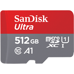Atminties kortelė Sandisk MicroSDXC 512GB + SD adapteris
