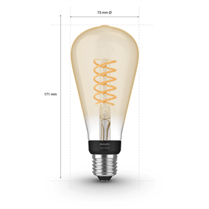 Умная лампа Philips Hue White Filament (E27)
