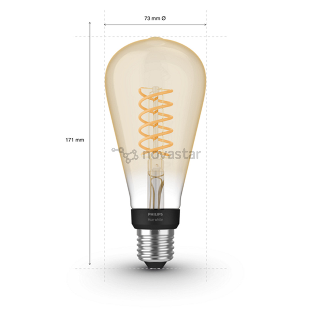 Philips Hue white Filament, E27, белый - Умная лампа