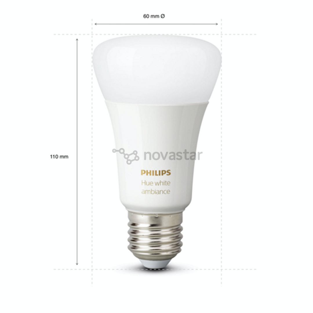 Lemputė Philips E27 8.5W 806lm 2tk BT
